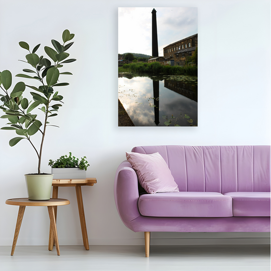 Giclee Mounted Wall Art Prints. Bingley. The Leeds To Liverpool Canal. West Yorkshire. England.
