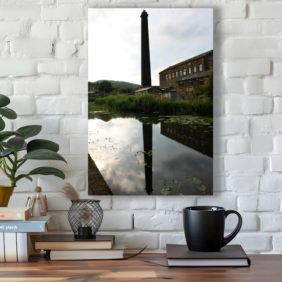 Giclee Mounted Wall Art Prints. Bingley. The Leeds To Liverpool Canal. West Yorkshire. England.