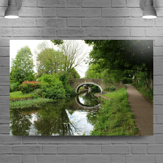 Giclée Mounted Wall Art Prints. Bingley. The Leeds To Liverpool Canal. West Yorkshire. England.