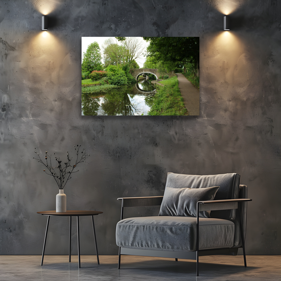 Giclée Mounted Wall Art Prints. Bingley. The Leeds To Liverpool Canal. West Yorkshire. England.