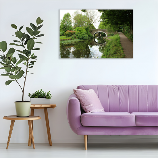 Giclée Mounted Wall Art Prints. Bingley. The Leeds To Liverpool Canal. West Yorkshire. England.