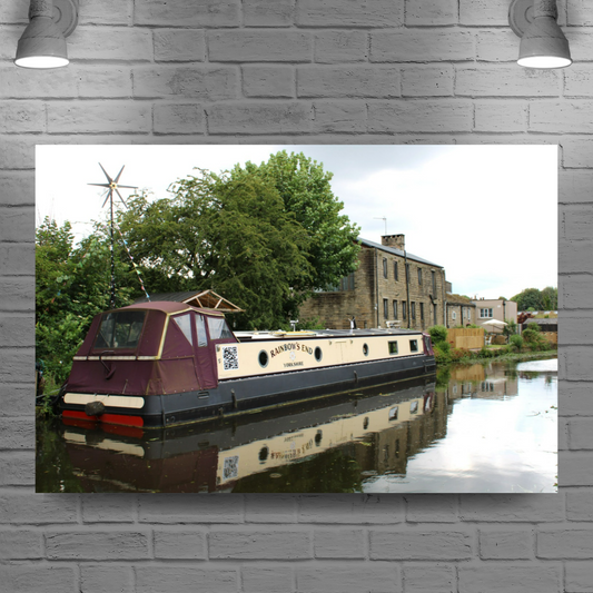 Giclée Mounted Wall Art Prints. Bingley. The Leeds To Liverpool Canal. West Yorkshire. England.