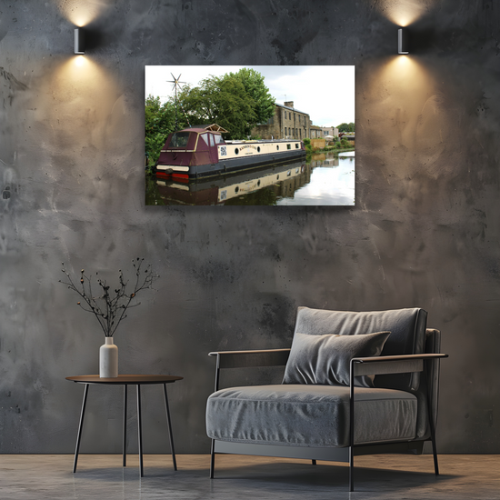Giclée Mounted Wall Art Prints. Bingley. The Leeds To Liverpool Canal. West Yorkshire. England.