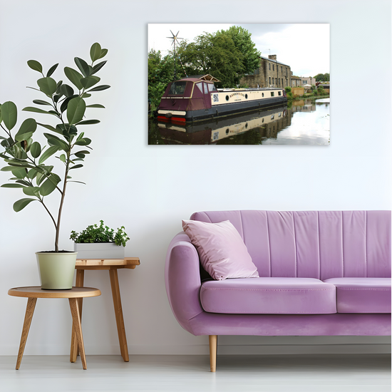 Giclée Mounted Wall Art Prints. Bingley. The Leeds To Liverpool Canal. West Yorkshire. England.