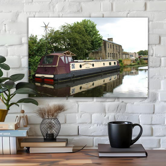 Giclée Mounted Wall Art Prints. Bingley. The Leeds To Liverpool Canal. West Yorkshire. England.