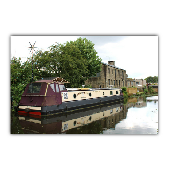Giclée Mounted Wall Art Prints. Bingley. The Leeds To Liverpool Canal. West Yorkshire. England.