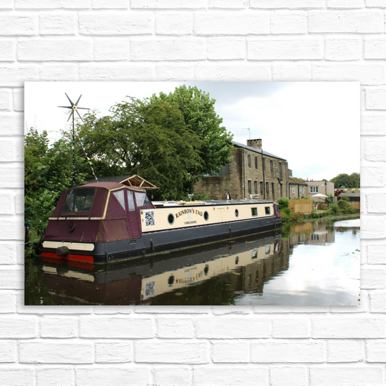 Giclée Mounted Wall Art Prints. Bingley. The Leeds To Liverpool Canal. West Yorkshire. England.