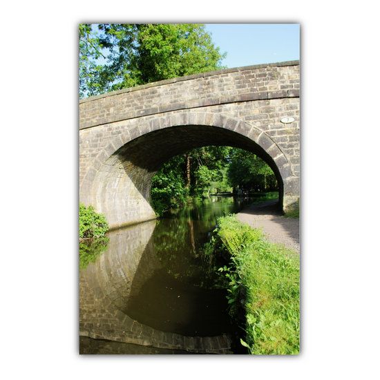 Giclée Mounted Wall Art Prints. Sowerby Bridge. The Rochdale Canal. West Yorkshire. England.