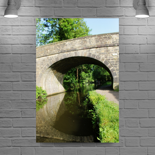 Giclée Mounted Wall Art Prints. Sowerby Bridge. The Rochdale Canal. West Yorkshire. England.