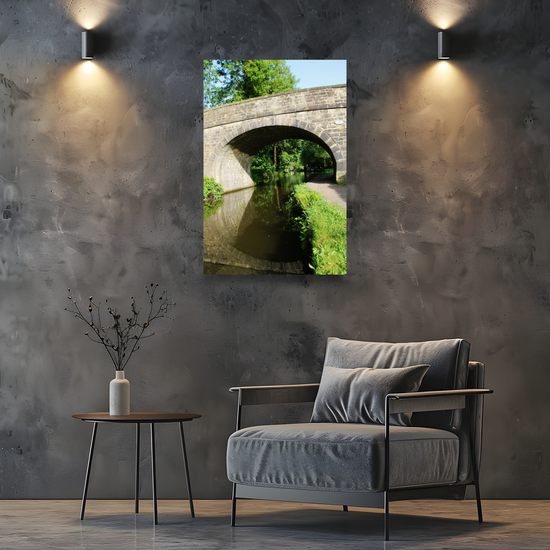 Giclée Mounted Wall Art Prints. Sowerby Bridge. The Rochdale Canal. West Yorkshire. England.