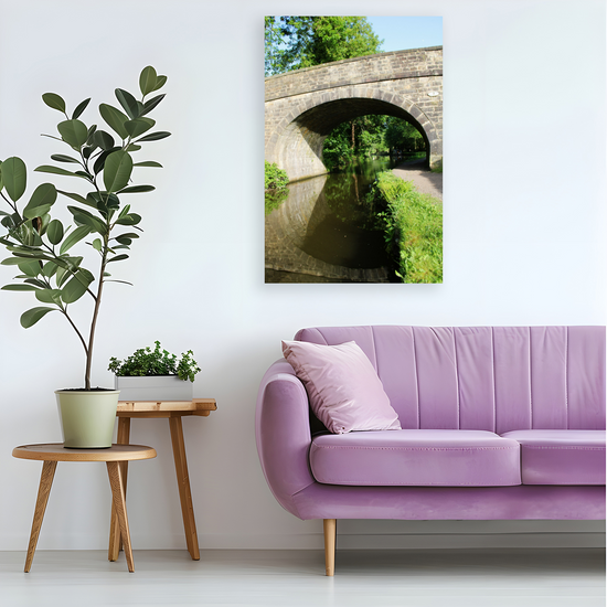 Giclée Mounted Wall Art Prints. Sowerby Bridge. The Rochdale Canal. West Yorkshire. England.