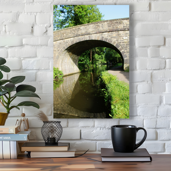 Giclée Mounted Wall Art Prints. Sowerby Bridge. The Rochdale Canal. West Yorkshire. England.