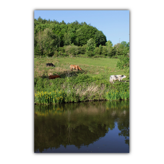 Giclée Mounted Wall Art Prints. Sowerby Bridge. The Rochdale Canal. West Yorkshire. England.