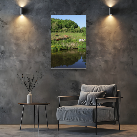 Giclée Mounted Wall Art Prints. Sowerby Bridge. The Rochdale Canal. West Yorkshire. England.