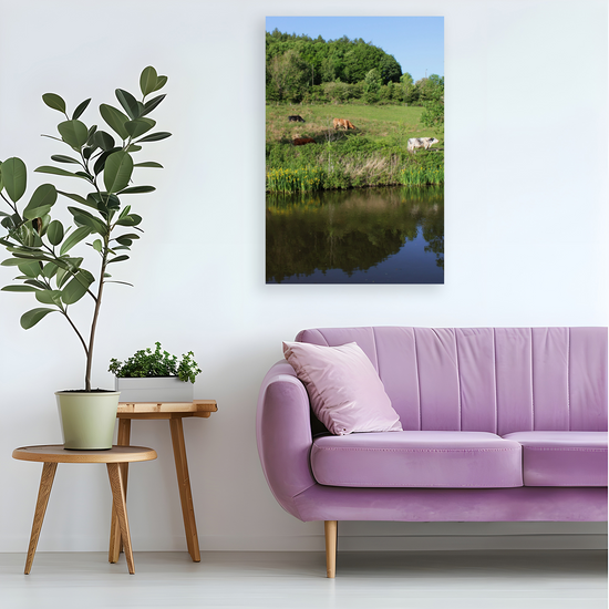 Giclée Mounted Wall Art Prints. Sowerby Bridge. The Rochdale Canal. West Yorkshire. England.