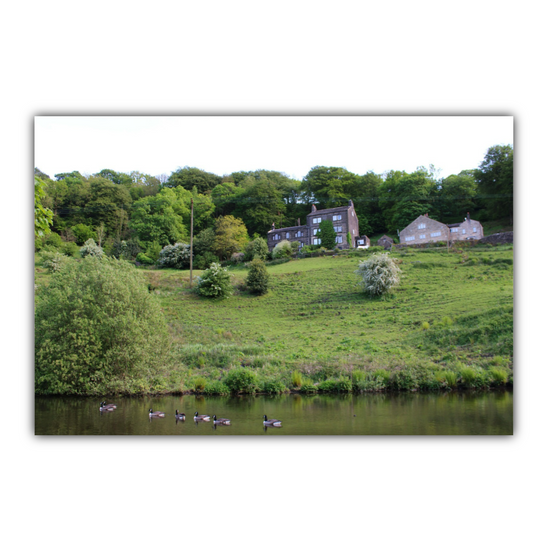 Giclee Mounted Wall Art Prints. Todmordern. The Rochdale Canal. West Yorkshire. England.