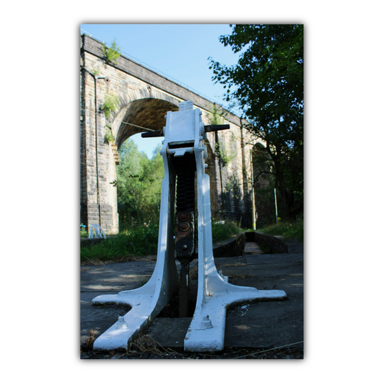 Giclée Mounted Wall Art Prints. Uppermill Viaduct. The Huddersfield Narrow Canal. Saddleworth. Lancashire. England.
