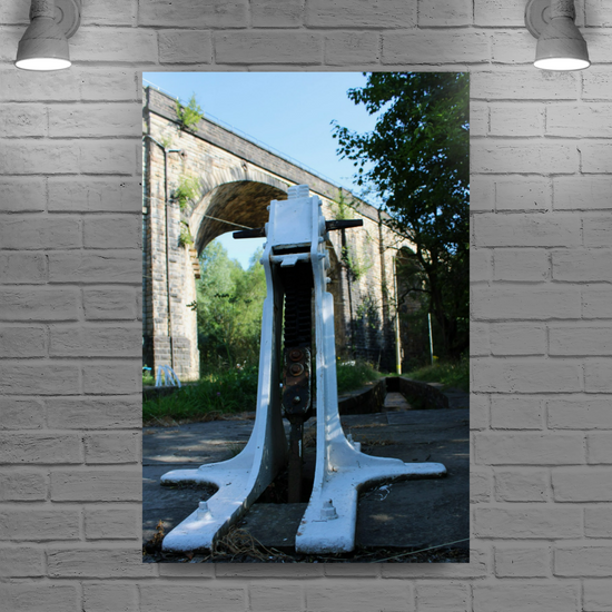 Giclée Mounted Wall Art Prints. Uppermill Viaduct. The Huddersfield Narrow Canal. Saddleworth. Lancashire. England.