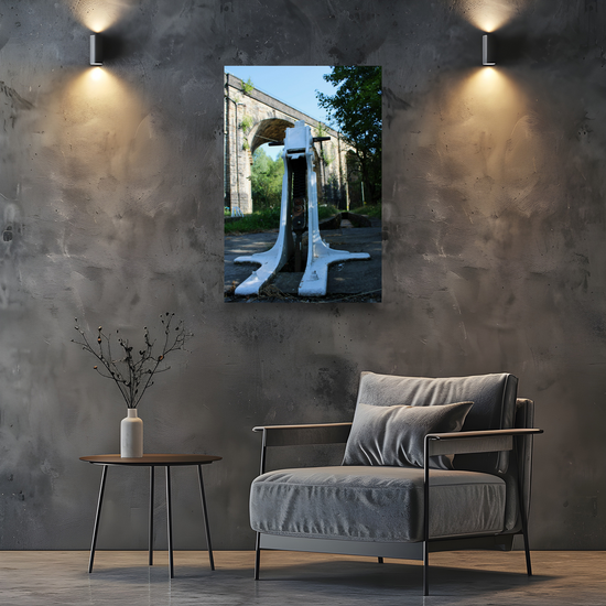 Giclée Mounted Wall Art Prints. Uppermill Viaduct. The Huddersfield Narrow Canal. Saddleworth. Lancashire. England.