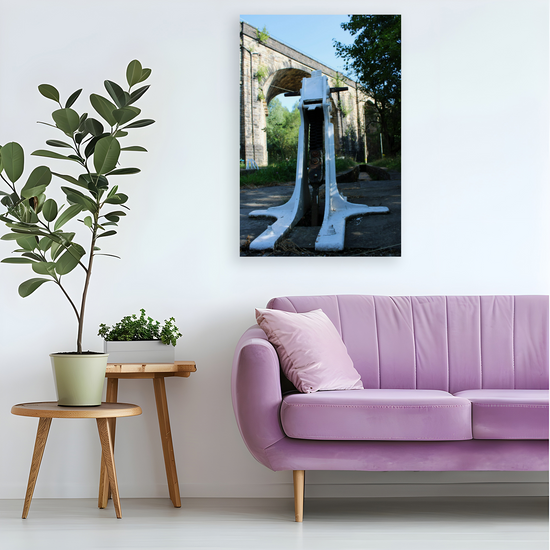 Giclée Mounted Wall Art Prints. Uppermill Viaduct. The Huddersfield Narrow Canal. Saddleworth. Lancashire. England.