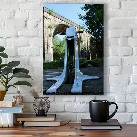 Giclée Mounted Wall Art Prints. Uppermill Viaduct. The Huddersfield Narrow Canal. Saddleworth. Lancashire. England.
