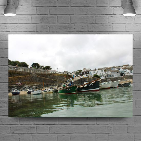 Giclee Mounted Wall Art Prints. Portscatho. Cornwall. England.