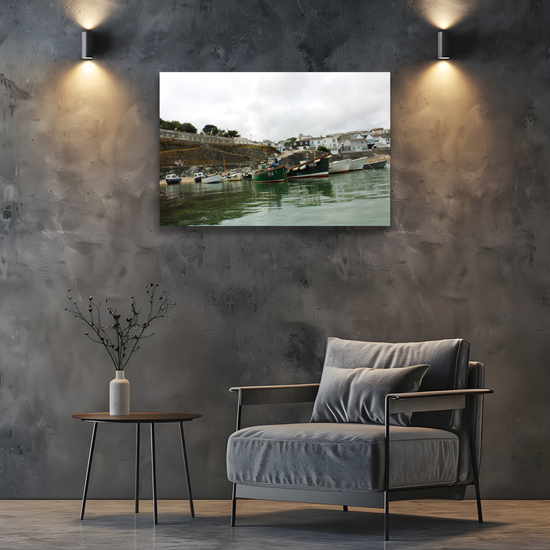 Giclee Mounted Wall Art Prints. Portscatho. Cornwall. England.