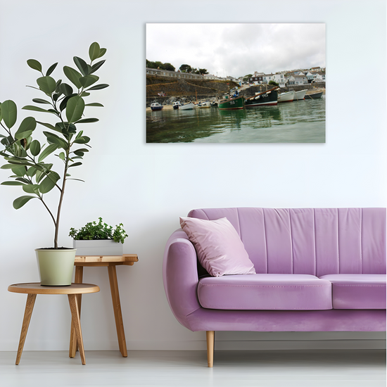 Giclee Mounted Wall Art Prints. Portscatho. Cornwall. England.