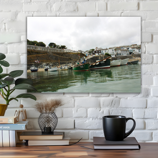 Giclee Mounted Wall Art Prints. Portscatho. Cornwall. England.