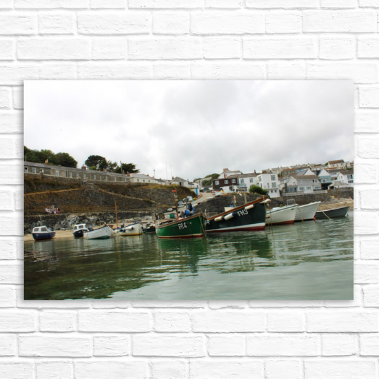 Giclee Mounted Wall Art Prints. Portscatho. Cornwall. England.