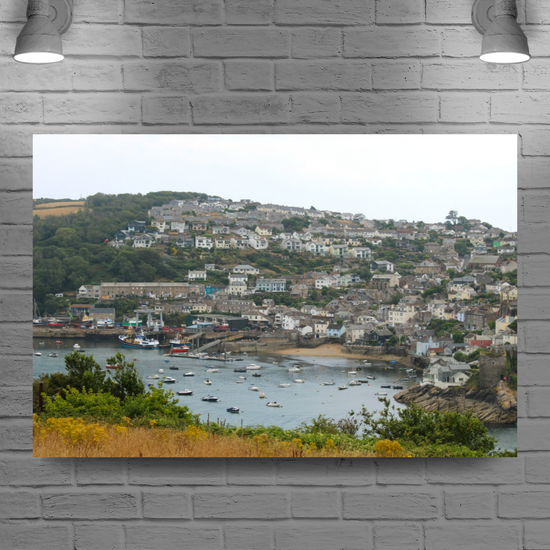 Giclee Mounted Wall Art Prints. Polruan View From Fowey. Cornwall. United Kingdom.