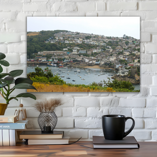 Giclee Mounted Wall Art Prints. Polruan View From Fowey. Cornwall. United Kingdom.