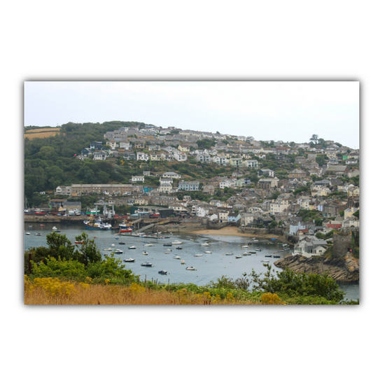 Giclee Mounted Wall Art Prints. Polruan View From Fowey. Cornwall. United Kingdom.