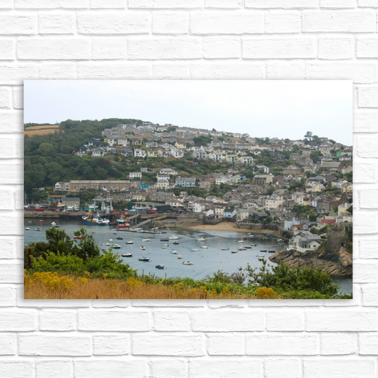 Giclee Mounted Wall Art Prints. Polruan View From Fowey. Cornwall. United Kingdom.