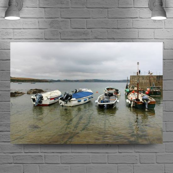Giclee Mounted Wall Art Prints. Portscatho. Cornwall. England.