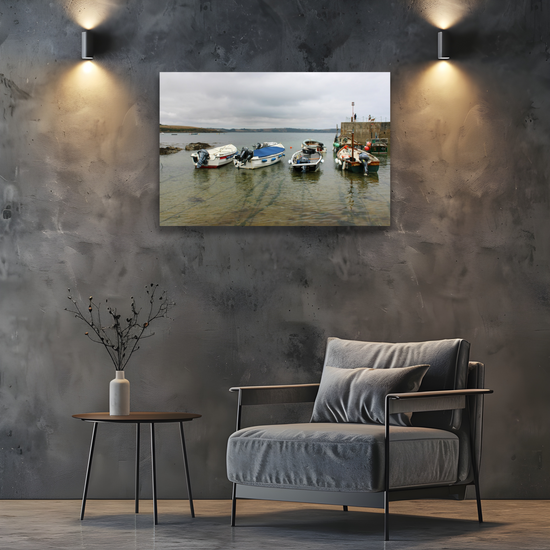 Giclee Mounted Wall Art Prints. Portscatho. Cornwall. England.