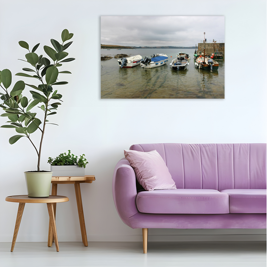 Giclee Mounted Wall Art Prints. Portscatho. Cornwall. England.