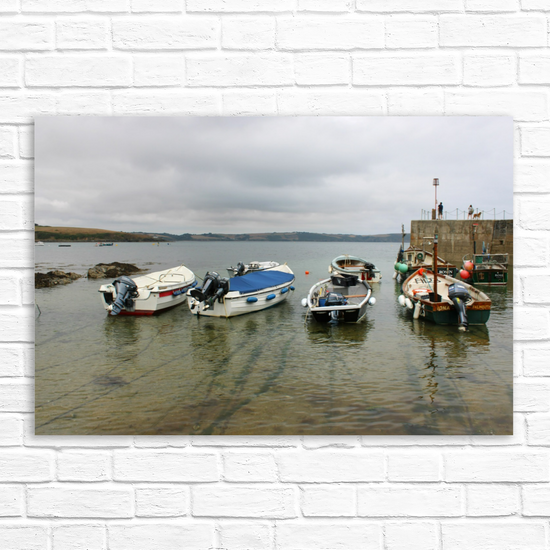 Giclee Mounted Wall Art Prints. Portscatho. Cornwall. England.