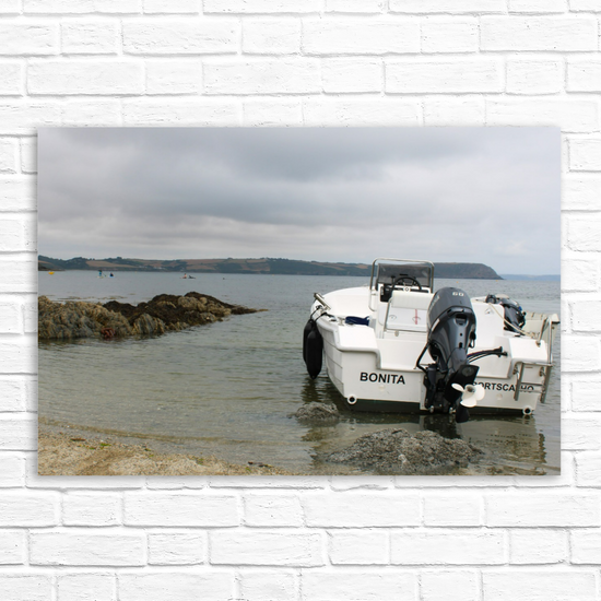 Giclee Mounted Wall Art Prints. Portscatho. Cornwall. England.