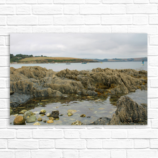 Giclee Mounted Wall Art Prints. Portscatho. Cornwall. England.