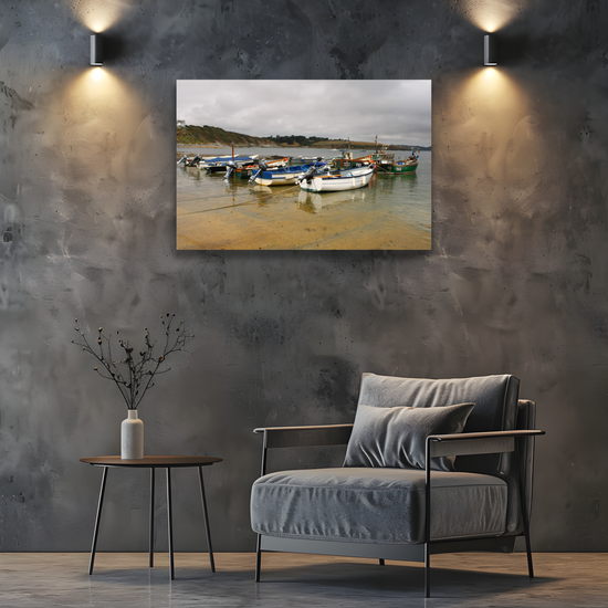 Giclee Mounted Wall Art Prints. Portscatho. Cornwall. England.