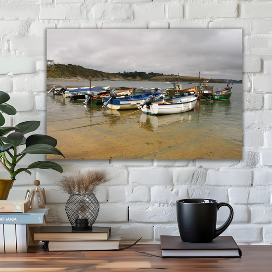 Giclee Mounted Wall Art Prints. Portscatho. Cornwall. England.