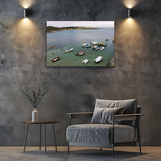 Giclee Mounted Wall Art Prints. Portscatho. Cornwall. England.