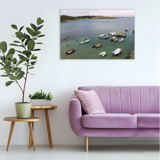 Giclee Mounted Wall Art Prints. Portscatho. Cornwall. England.