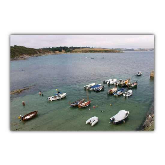 Giclee Mounted Wall Art Prints. Portscatho. Cornwall. England.