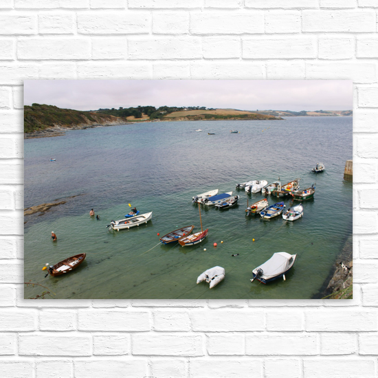 Giclee Mounted Wall Art Prints. Portscatho. Cornwall. England.