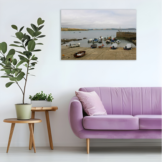 Giclee Mounted Wall Art Prints. Portscatho. Cornwall. England.
