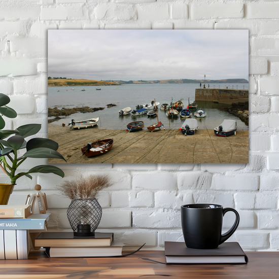 Giclee Mounted Wall Art Prints. Portscatho. Cornwall. England.