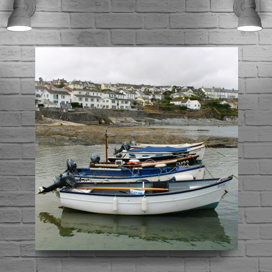 Giclee Mounted Wall Art Prints. Portscatho. Cornwall. England.