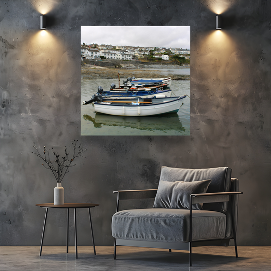 Giclee Mounted Wall Art Prints. Portscatho. Cornwall. England.